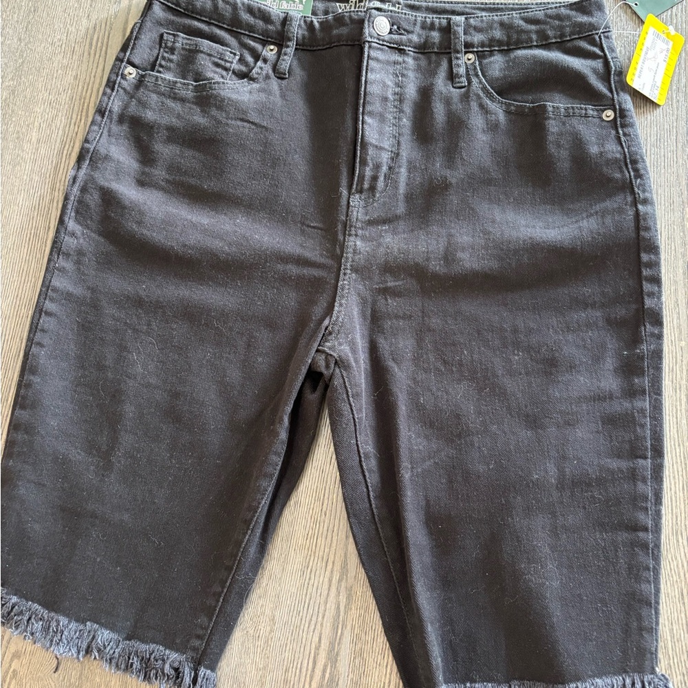 Black Denim Shorts